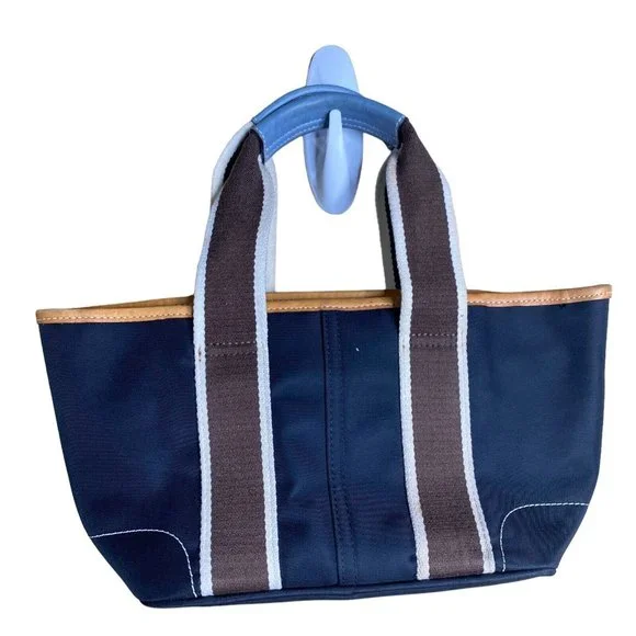 coach Mini Hampton lunch tote nylon bag blue designer - Picture 2 of 8